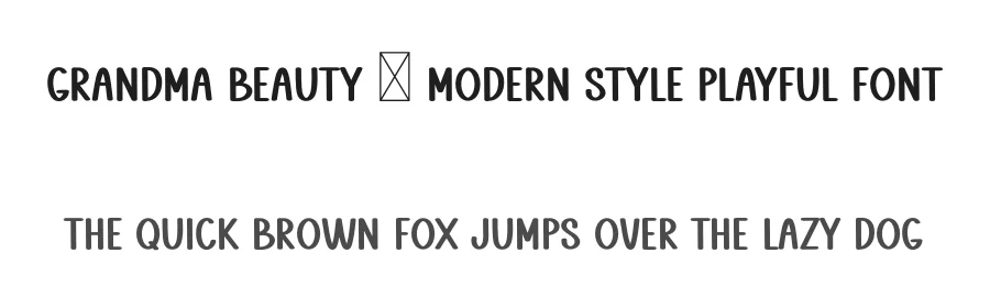 Grandma Beauty – Modern Style Playful Font by freshtypeink — Display Font