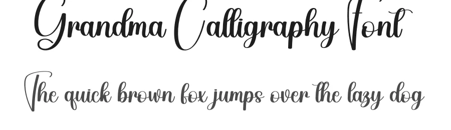 Grandma Calligraphy Font by creativeletter — Script Handwritten Font