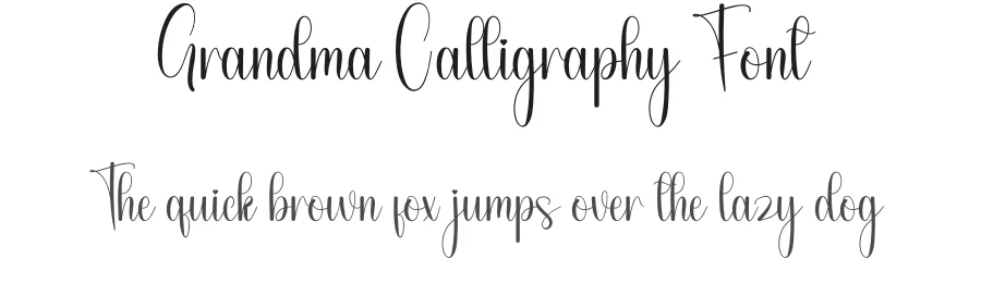 Grandma Calligraphy Font by andikastudio — Script Handwritten Font