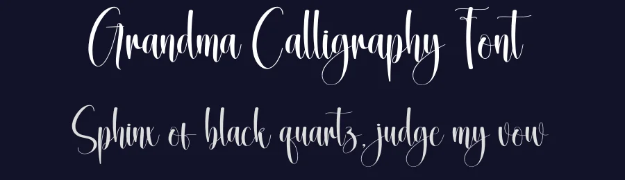 Grandma Calligraphy Font by creativeletter — Script Handwritten Font — thumbnail 2