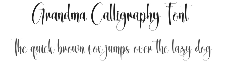 Grandma Calligraphy Font by creativeletter — Script Handwritten Font