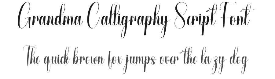 Grandma Calligraphy Script Font by andikastudio — Script Handwritten Font
