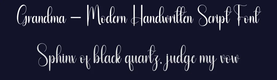 Grandma – Modern Handwritten Script Font by andikastudio — Script Handwritten Font — thumbnail 2