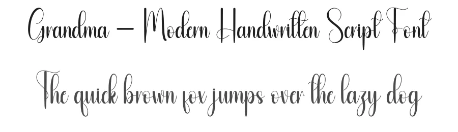 Grandma – Modern Handwritten Script Font by andikastudio — Script Handwritten Font