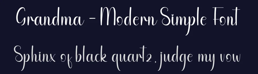 Grandma – Modern Simple Font by andikastudio — Script Handwritten Font — thumbnail 2