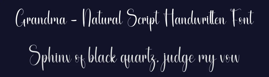 Grandma – Natural Script Handwritten Font by andikastudio — Script Handwritten Font — thumbnail 2