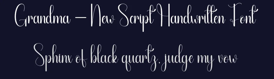 Grandma – New Script Handwritten Font by andikastudio — Script Handwritten Font — thumbnail 2