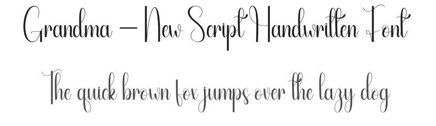 Grandma – New Script Handwritten Font by andikastudio — Script Handwritten Font