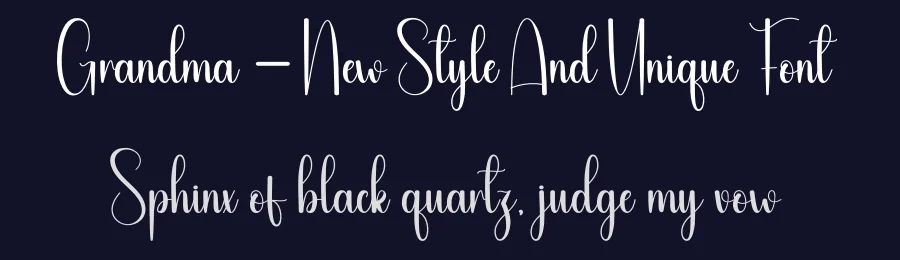Grandma – New Style And Unique Font by andikastudio — Script Handwritten Font — thumbnail 2