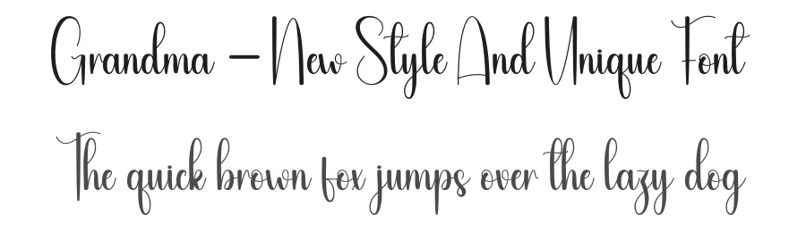 Grandma – New Style And Unique Font by andikastudio — Script Handwritten Font