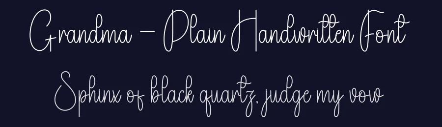 Grandma – Plain Handwritten Font by andikastudio — Script Handwritten Font — thumbnail 2