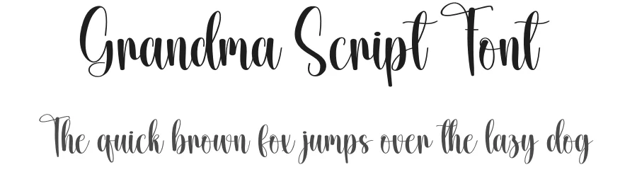 Grandma Script Font by creativeletter — Script Handwritten Font