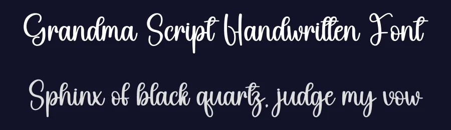 Grandma Script Handwritten Font by creativeletter — Script Handwritten Font — thumbnail 2