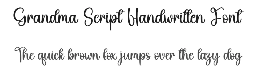 Grandma Script Handwritten Font by creativeletter — Script Handwritten Font