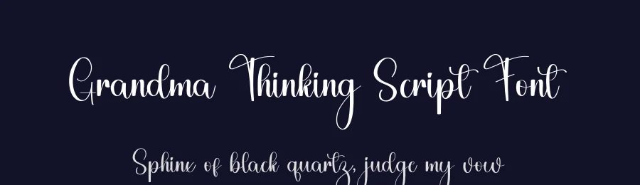 Grandma Thinking Script Font by freshtypeink — Script Handwritten Font — thumbnail 2