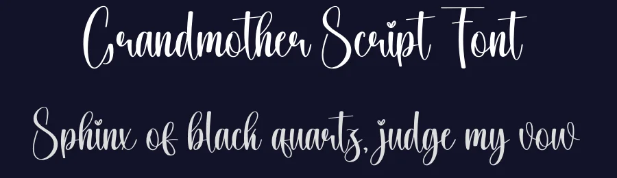 Grandmother Script Font by creativeletter — Script Handwritten Font — thumbnail 2