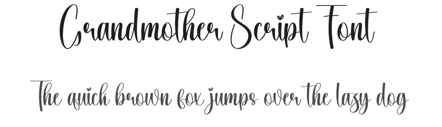 Grandmother Script Font by creativeletter — Script Handwritten Font