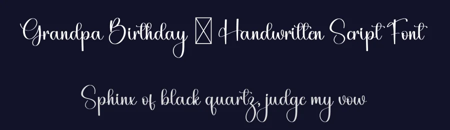 Grandpa Birthday – Handwritten Script Font by freshtypeink — Script Handwritten Font — thumbnail 2