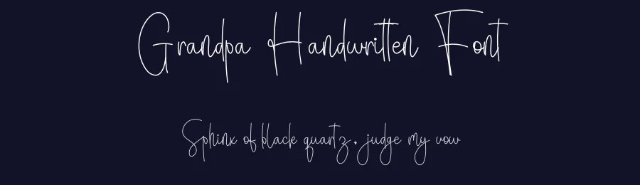 Grandpa Handwritten Font by freshtypeink — Script Handwritten Font — thumbnail 2