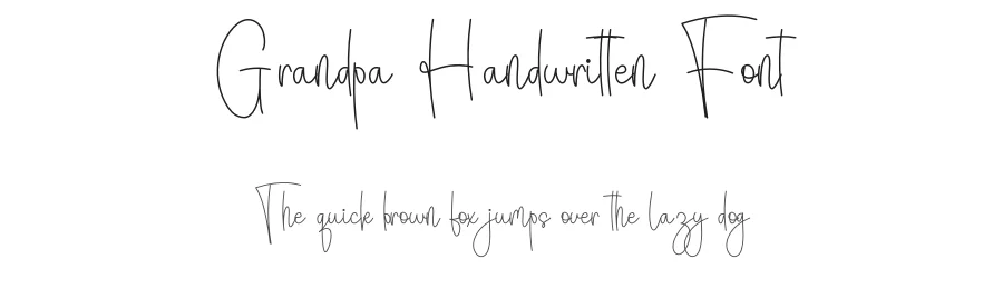Grandpa Handwritten Font by freshtypeink — Script Handwritten Font