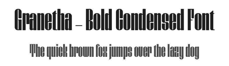Granetha – Bold Condensed Font by limitype — Decorative Font