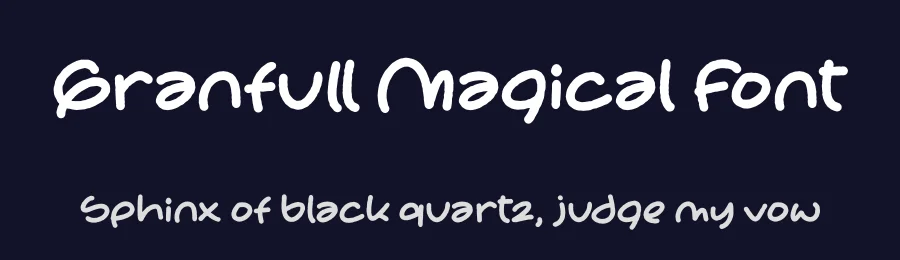 Granfull Magical Font by letterfabric — Display Font — thumbnail 2