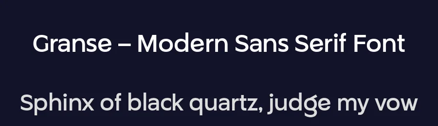 Granse – Modern Sans Serif Font by YUKITA CREATIVE — Decorative Font — thumbnail 2