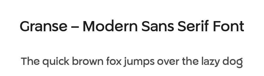 Granse – Modern Sans Serif Font by YUKITA CREATIVE — Decorative Font