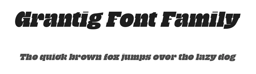 Grantig Font Family by Julien Fincker — Slab Serif Font