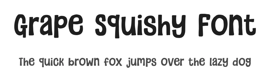 Grape Squishy Font by Khurasan — Display Font