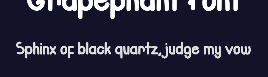 Grapephant Font by Cikal — Display Font — thumbnail 2