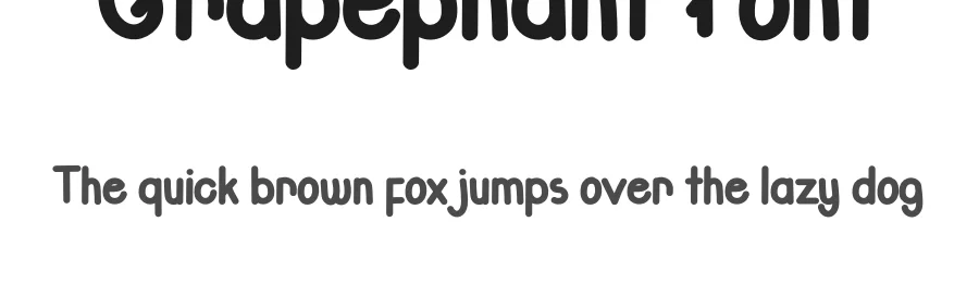 Grapephant Font by Cikal โ Display Font