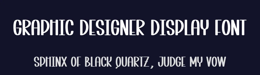 Graphic Designer Display Font by creativeletter — Display Font — thumbnail 2