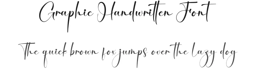 Graphic Handwritten Font by creativeletter — Script Handwritten Font