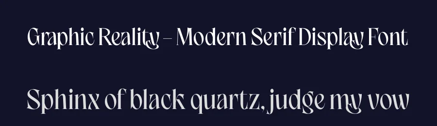 Graphic Reality – Modern Serif Display Font by timelesstype.co — Display Font — thumbnail 2