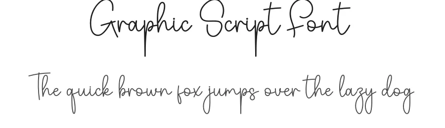 Graphic Script Font by creativeletter — Script Handwritten Font