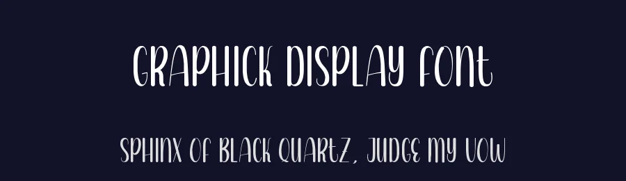 Graphick Display Font by andikastudio — Display Font — thumbnail 2