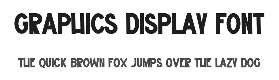 Graphics Display Font by freshtypeink — Display Font
