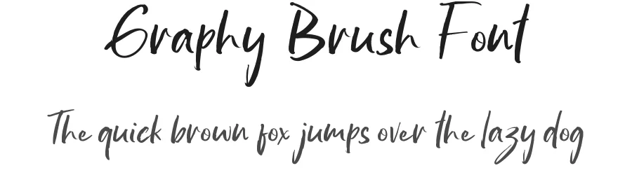 Graphy Brush Font by edricstudio — Script Handwritten Font