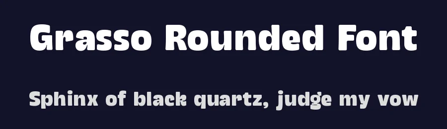 Grasso Rounded Font by unio creative solutions — Decorative Font — thumbnail 2