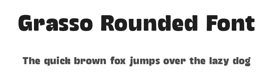 Grasso Rounded Font by unio creative solutions — Decorative Font