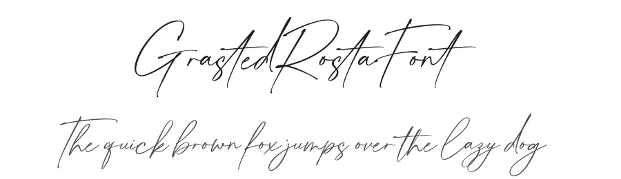 Grasted Rosta Font by ErgibiStudio — Script Handwritten Font