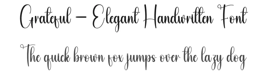 Grateful – Elegant Handwritten Font by andikastudio — Script Handwritten Font