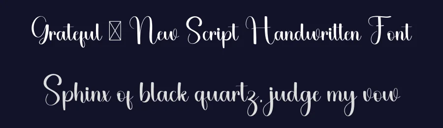 Grateful – New Script Handwritten Font by freshtypeink — Script Handwritten Font — thumbnail 2