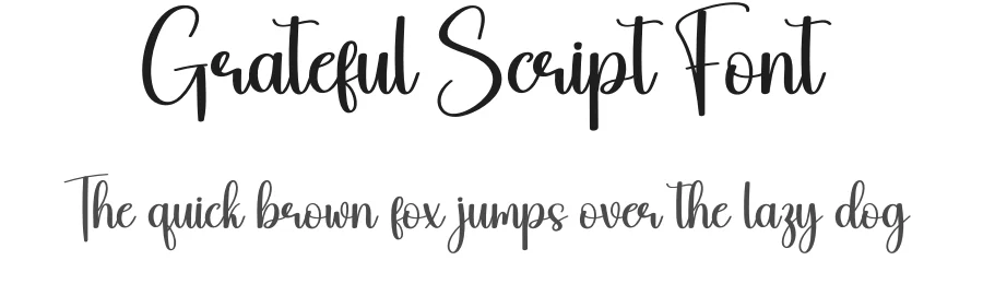 Grateful Script Font by creativeletter — Script Handwritten Font