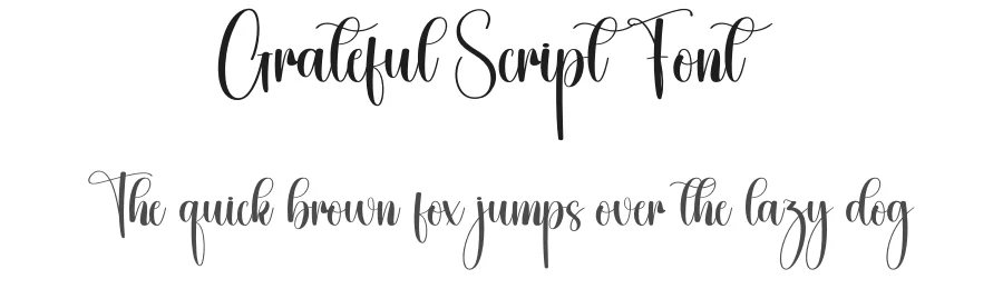 Grateful Script Font by creativeletter — Script Handwritten Font