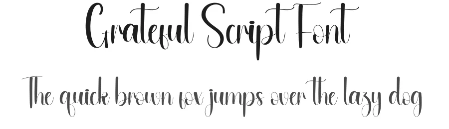 Grateful Script Font by andikastudio — Script Handwritten Font