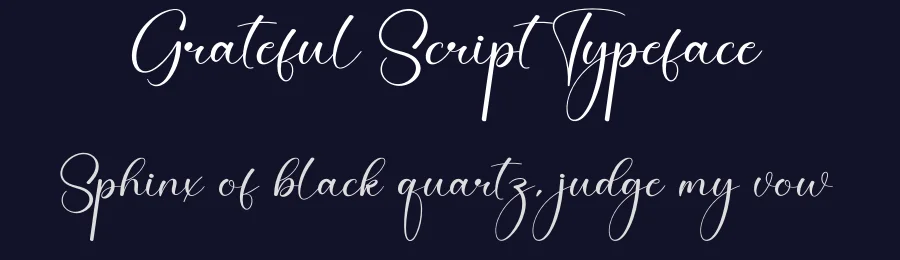 Grateful Script Typeface by creativeletter — Script Handwritten Font — thumbnail 2