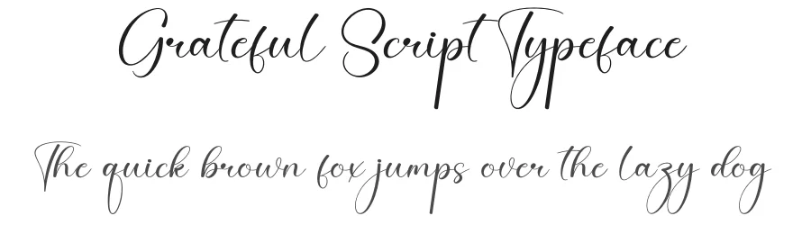Grateful Script Typeface by creativeletter — Script Handwritten Font