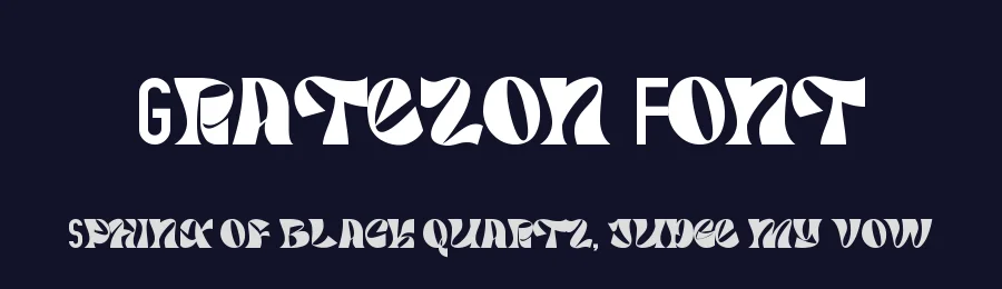 Gratezon Font by rvandtype — Display Font — thumbnail 2